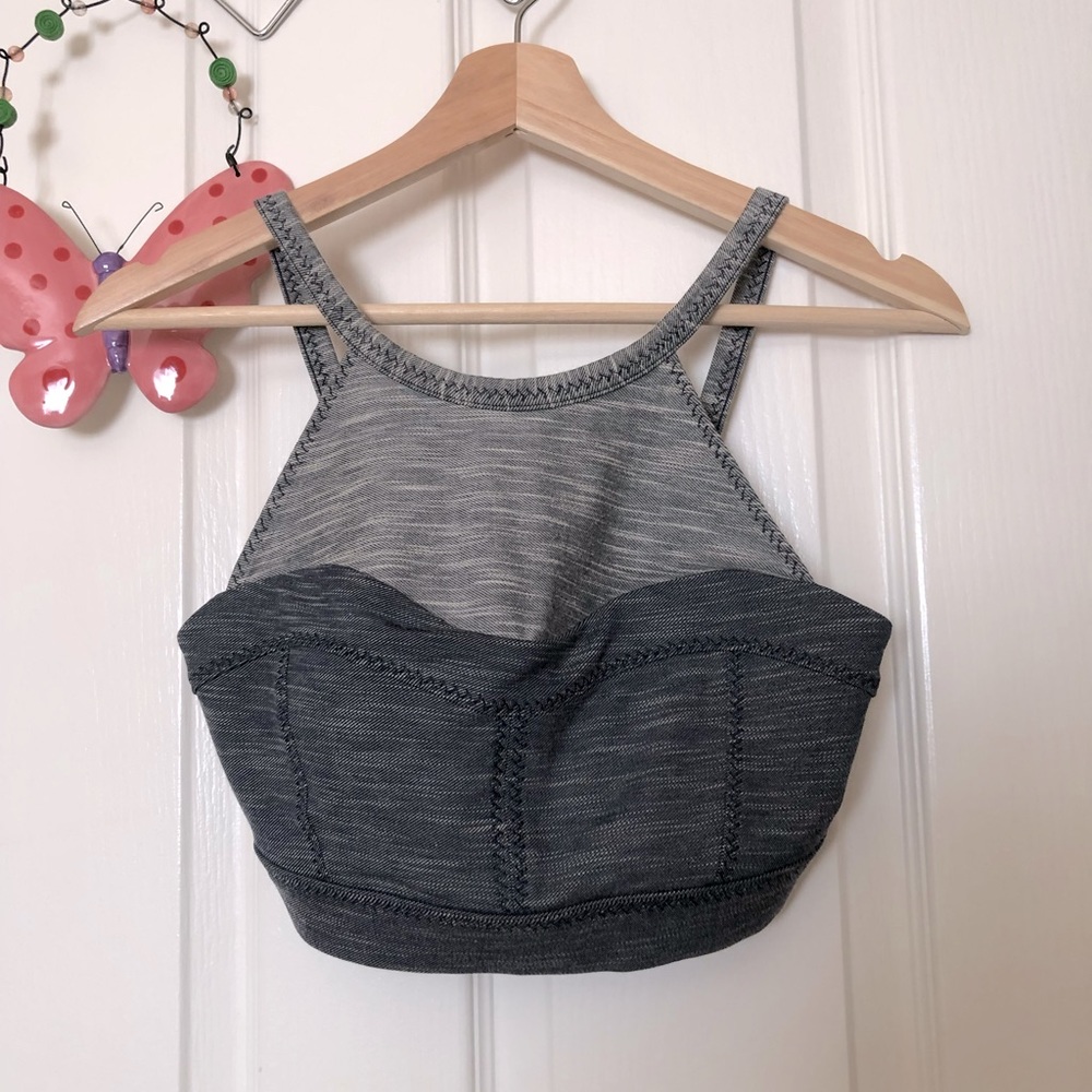 PrAna gray sport bra size Small